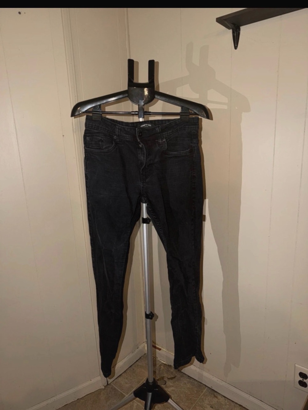Kenneth Cole Men's Straight Black Jeans